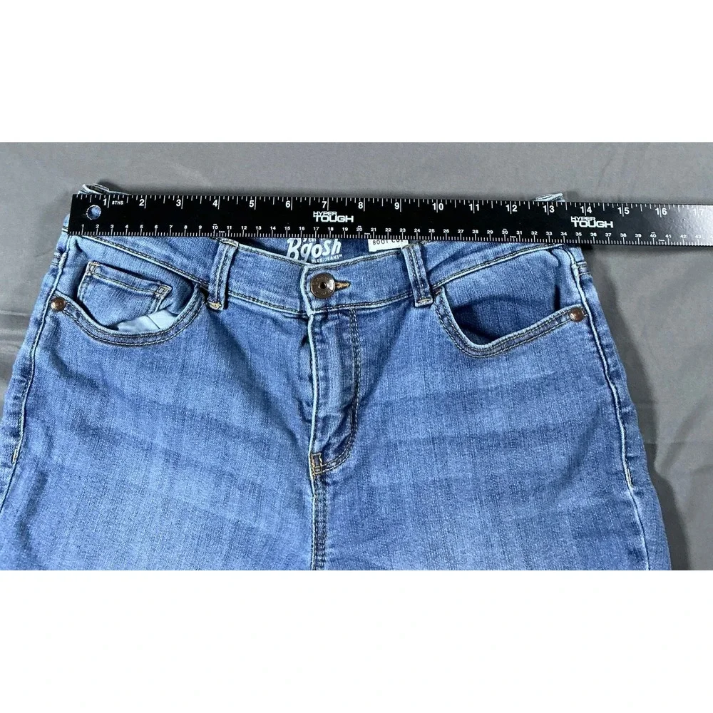 OshKosh‎ Bgosh Girls Blue Jeans Size 14R Boot Cut Medium Wash Adjustable Waist